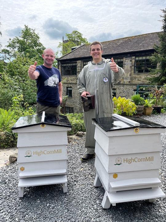 Bee Hives at High Corn Mill, Skipton